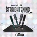 Hair Straightener Brush 2 In 1 Hair Hot Comb Electric Hair Straightener Curler Heating Styling Comb Straightening and Curling Styling Tool. 