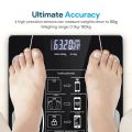 iScale SE Ultra-Thin Digital Body Fat Analyzer with LCD Display - Automatic Power Off, Elegant Glass Design. 