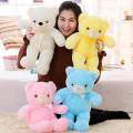 BE TOP Creative Light Up LED Teddy Bear Stuffed Animal Plush Toy Colorful Glowing Teddy Bear Gift for Kid Size:30cm. 