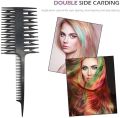 Professional Hair Styling Coloring Dyeing Tint Comb Salon Tool Sectioning Highlighting Weaving Cutting Comb for Hairdressing. 
