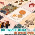 50PCS Vintage Wall Collage Kit Aesthetic Pictures Room Decor for Bedroom Aesthetic , Wall Art. 