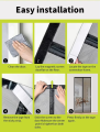 Azzin - Anti Mosquito Net - Magnetic Mesh Curtain - Screen Door Curtain Net - Hands Free Anti Mosquito Curtain - Automatic Closing Door Mesh - Anti Insect Bug Fly Partition Striped Door Curtain. 