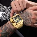 OULM brand fashion business, large dial, luxury, military style, quartz men's watch. 