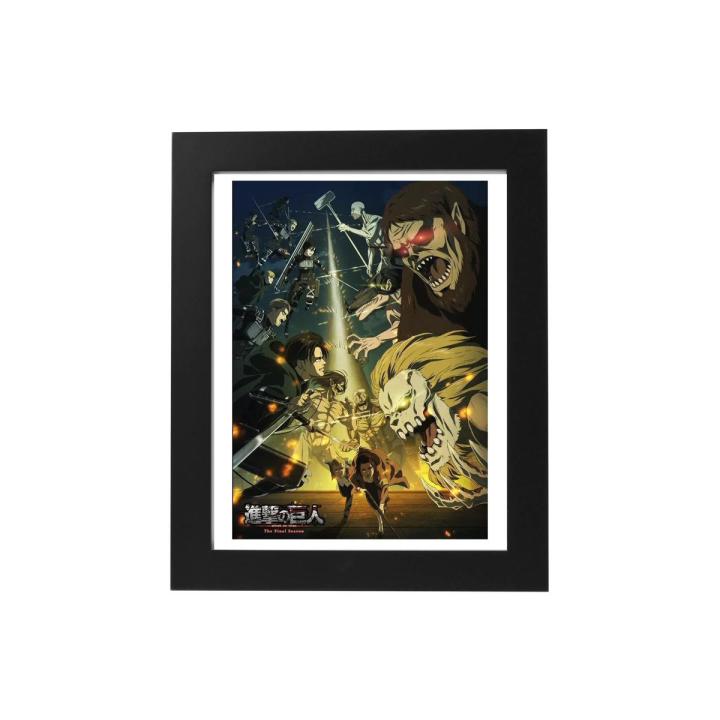 Attack on Titan Anime Enthusiasts Otaku Cartoon Network Nostalgic Posters Room Posters Vinyl Paper Music Vintage Posters Home Room Art Painting Wall Poster