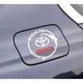 1Pc Car Fuel Tank Cover Stickers(WHITE) Decal Fashion Creative Decoration for Toyota yaris corolla vigo vitz Sticker Auto Accessories. 