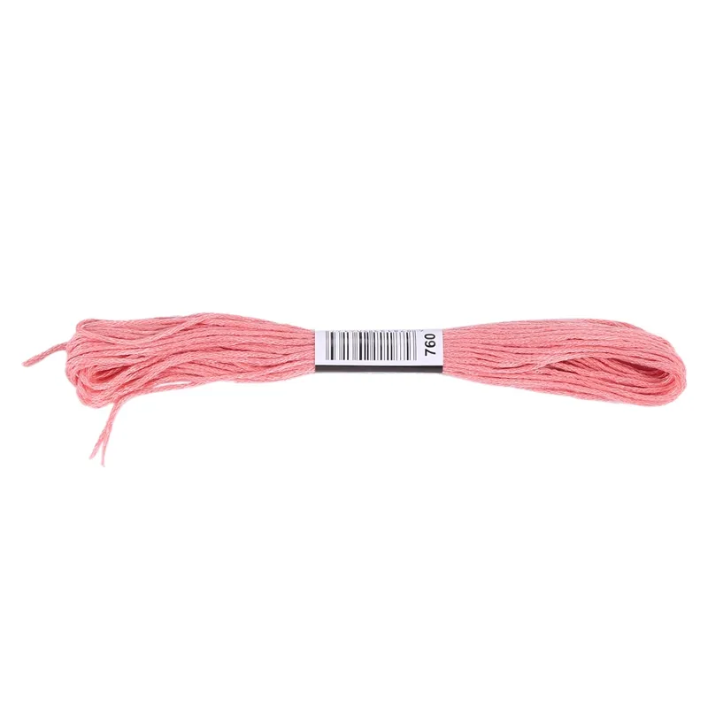 6 Skeins Embroidery Thread, Metallic Silver Embroidery Floss