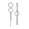 【LuckyBabyFans Store】JAVRICK Asymmetric Tassel Safety Pin Dangle Earring Kpop Korean Jewelry Earrings. 