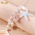High-quality Necklace Exquisite Conch Starfish Necklace Elegant Beach Jewelry with Faux Pearls Perfect for Trendy Southeast Asian Buyers Exquisite Necklace. 