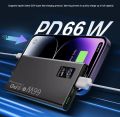 20000mAh Power Bank 66W Fast Charging Portable Mobile Charger for iPhone and Android, Dual USB and Type C Ports. 