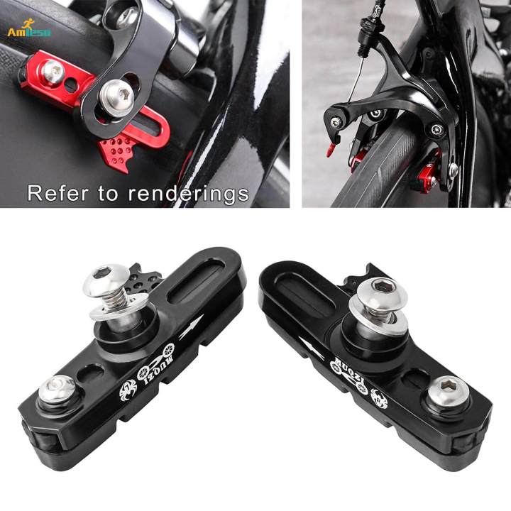 Silent Bike Brake Blocks Brake Pads C-Brake Kit Shoes Replaceable