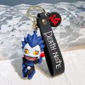 Death Note Keychain Anime L Ryuuku Ryuk Lanyard Key Rings 3D Doll Figure Key Buckles Props Bag Accessories Jewelry Friends Gift. 
