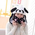 【Happier】 Girls Bunny Pinch Airbag Funny Hat Women Ears Hat Hand Plush Moveing Jumping Caps Children's Cartoon Stich Creative Cute Cap. 
