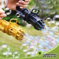 8-Hole Bubble Gun Machine With Bubble liquid for Kids - Assorted Random Color. 