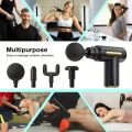 Massage Gun Deep Tissue Fascia Gun Muscle Massager Electric Body Massager for Pain Relief Muscle Recovery Portable Rechargeable Vibration Therapy Gun with Multiple Attachments Adjustable Speed. 