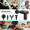 Massage Gun Deep Tissue Fascia Gun Muscle Massager Electric Body Massager for Pain Relief Muscle Recovery Portable Rechargeable Vibration Therapy Gun with Multiple Attachments Adjustable Speed. 