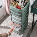 Storage Cabinet Drawer Type Floor Multi-layer Shelf Storage Cabinet Desktop Storage Box  (4 layers). 