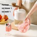 New shaved ice machine DIY home small manual ice crusher hand-shake ice sand hail ice ice breaker to make continuous sand ice. 