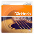 Original Daddario Guitar Strings for Acoustic And Electric Guitars Of Extra Light Gauge, Strings for E A D G B E. 