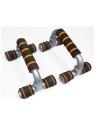 Fitness Club Push up Stands - Grey. 