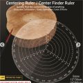 12 inches Round Circul Finder/ Circle Maker Multipurpose Compass Clear Acrylic plastic thickness 3mm. 