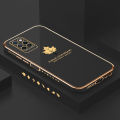 ZeroQiQi for Infinix Note 10 Pro / Note 10 Pro NFC Back Cover Maple Leaf Luxury 6D Plating Case Side Pattern Soft Silicone Square Phone Cases + Free Lanyard. 