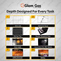 Glam Gas Black Forest Black Gas + Electric | Glam Gas Oven | Built in Oven | Gas + Electric Oven. 