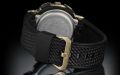 Casio G Shock Metal Covered Gold/Black Analog-Digital World Time Multi-Function Black Resin Band Watch-GM-110G-1A9DR. 