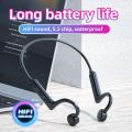 New KS19 Bone Conduction Wireless Bluetooth Headset Ear Hook Earphones Non-in-Ear Earbuds Sports Waterproof Wireless Headphones. 