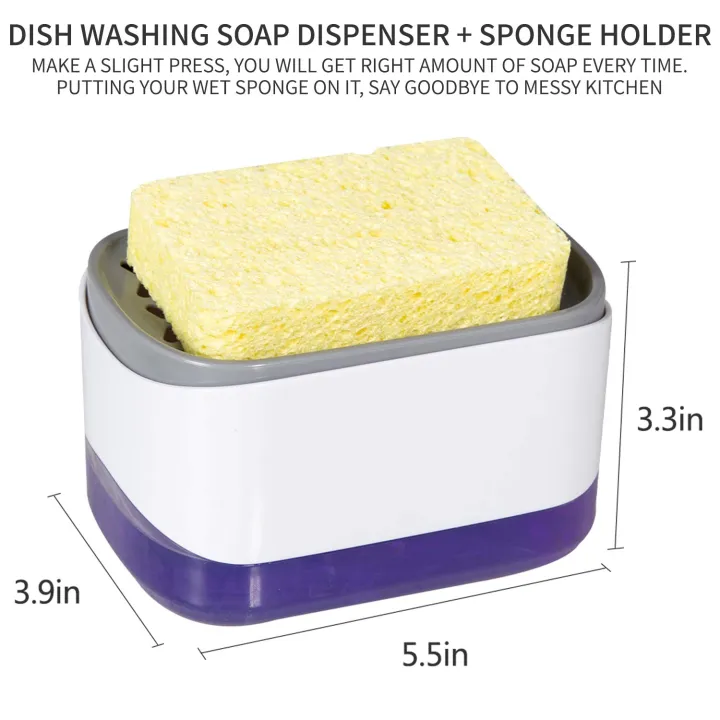 Dish%20Soap%20Dispenser%20for%20Kitchen,%20Soap%20Dispenser%20and%20Sponge%20Holder,%20Countertop%20Soap%20Pump%20Dispenser,%202-in-1%20Soap%20Dispenser-One%20Hand%20Soap%20Pump%20Dispenser%EF%BC%88White%EF%BC%89%20-%20Image%203