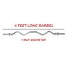 Barbell Zigzag W CURL  Sports Exercise Curl in 1 inch Diameter -FITNESSCLUB419. 