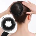 Black Hair Bun Cover Snood Net for Women - Secure & Elegant Hair Styling Accessory. 