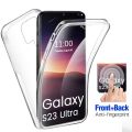 360° transparent protective case For samsung galaxy s23 ultra samsun galax s23 s23+ s23plus s23ultra silicone phone cover coque. 