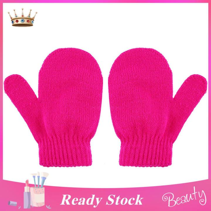 Trendygirl Mittens Comfortable to Wear Winter Full Finger Knit Gloves