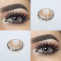 vColor lens 3-Tone Grey Color Eye Contact Lenses With Container + free water kit / disposable lenses / lense, eye lense / color lense / eye lenses for girls. 