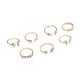 Fashion Jewellery 7 pcs ring set adjustable. 