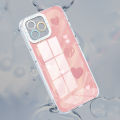 AMORVOR for Infinix Zero 20 Back Cover Gradient Doodle Love Crystal Phone Cover Camera Protection Transparent TPU Soft Case. 