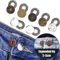 10Pcs Trousers Pants Stretch Spring Button Universal Sewing Tool Extender Accessories Jeans Button 17mm Metal Elastic Waist Extension. 