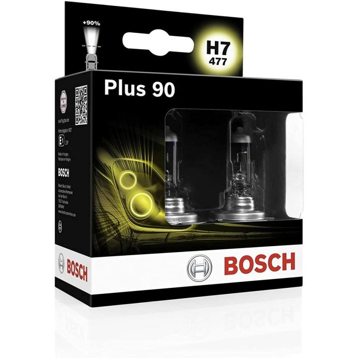 Bosch Headlight Bulbs Plus 90 H4 12V 60/55W (Complete set of 2 Bulbs)