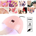 54W USB UV Resin Curing Machine DIY Resin Jewelry Making Dryer Tool Gel 18 LED Lights Polish Nail Tools High Quality. 