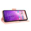 For Motorola One Vision Wallet Case Magnetic Book Flip Cover with Removable Credit Card Holder. 