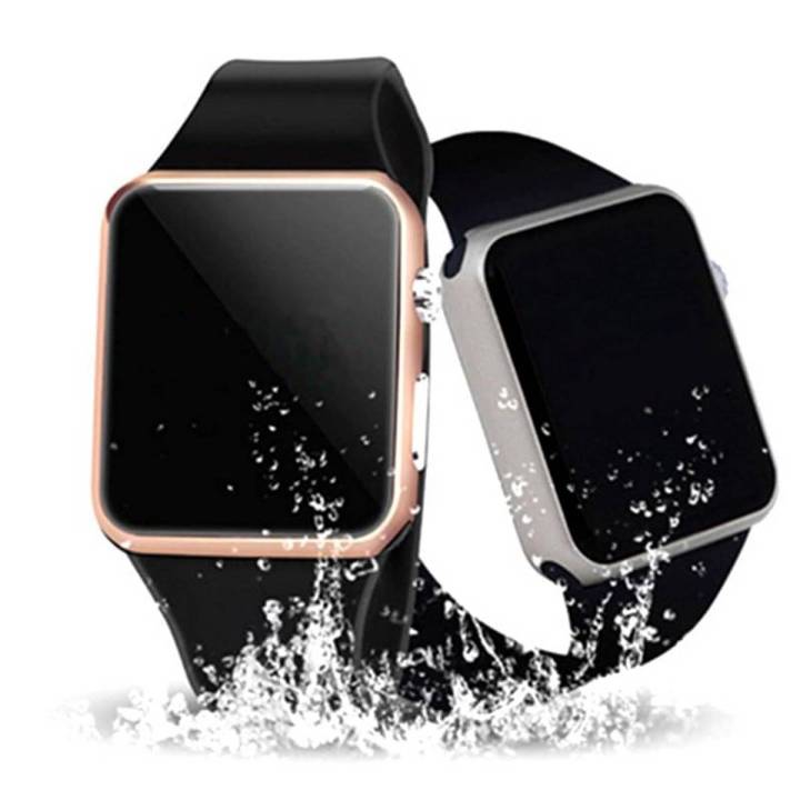 Pack of 2 Digital Watch Electronic Watch Led Watch Band Watches