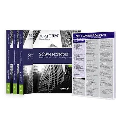 Kaplan Schweser FRM Part 2 2023 Notes – 5 Books Set with Quicksheet