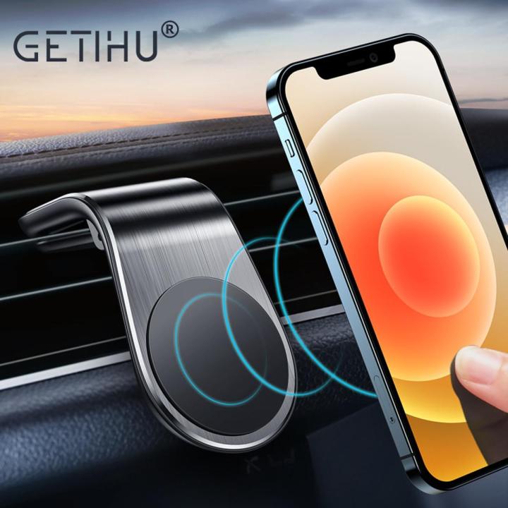 GETIHU Magnetic L Shape Car Phone Holder Mobile Mount Smartphone Support Stand For iPhone 13 12 11 Pro Max Huawei Xiaomi Samsung