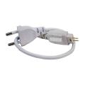 LED Flexible Rope Light 2 Pin EU Plug 6mm Connector Adapter. 