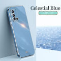 iCaseCover for OPPO F19 Soft Case Luxury 6D Plating Silicone Square Frame Shiny Bling Back Cover Casing. 