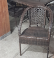 Iron Chairs/ Irone Furniture Chair & Rattan Wicker With Caution Seat. 