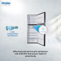 Haier 15 Cu Ft-Digital Inverter - HRF-398IFRA - HCS Technology - Digital Control Panel - Turbo Fan - 4 Temperature Sensors - Inverter Compressor - Glass Door - 10 Years Warranty. 