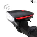 Noor's Speaker Bicycle Lights, Bicycle USB Rechargeable Bike Horn and Super Bright Light Rechargeable Bike Cycle light & Horn with High Low Flashing Beam and 140 DB Sound with 5 Different Horn Modes, Best Light for Night with Loud Horn, Lights,Horn. 