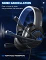 Monster Gaming Headphone RGB Lights With Mic Over-The-Ear Gaming Headset with Noise Isolation and LED Lighting Effects. 