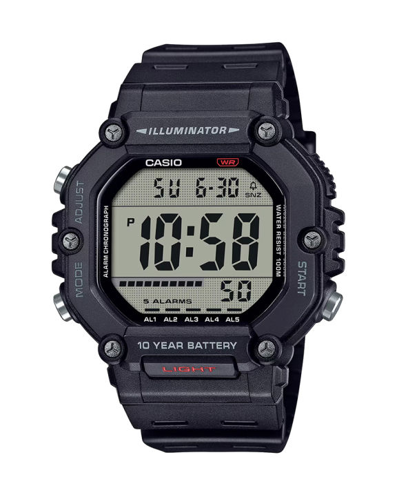Bold style, practical functionality — A heavy-duty timepiece with large ...